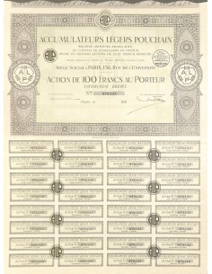 1932 - ACCUMULATEURS LEGERS POUCHAIN