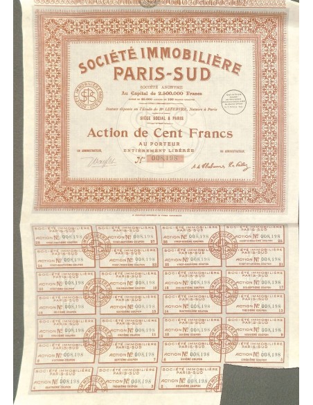 1928 - PARIS-SUD SOC. IMMOBILIERE