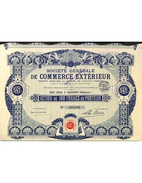 1919 - COMMERCE EXTERIEUR SOC. GENERALE DE