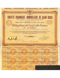 1928 - ROANNAISE IMMOBILIERE DE SAINT-ROCH SOC.