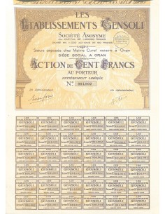 1928 - LES ETABLISSEMENTS GENSOLI