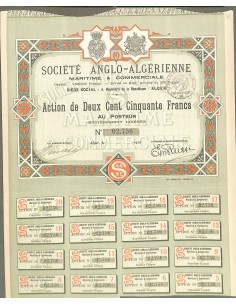 1920 - ANGLO-ALGERIENNE SOC.