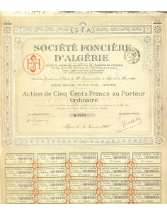 1927 - FONCIERE D'ALGERIE SOC.