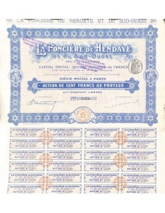 1929 - LA FONCIERE DE HENDAYE