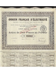 1918 - OMNIUM FRANCAIS D'ELECTRICITÉ
