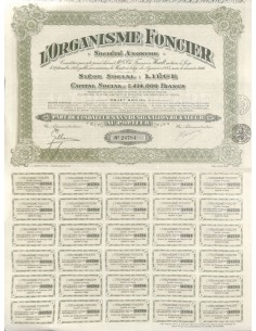 1933 - L'ORGANISME FONCIER