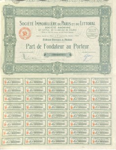 1924 - IMMOBILIERE DE PARIS ET DU LITTORAL