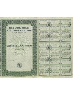 1925 - IMMOBILIERE DE SAINT-ETIENNE ET DE SAINT-CHAMOND...