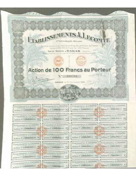 1928 - ETABLISSEMENTS A. LECOMTE