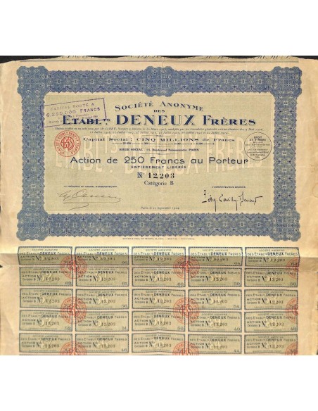 1924 - ETABL. DENEUX FRERES