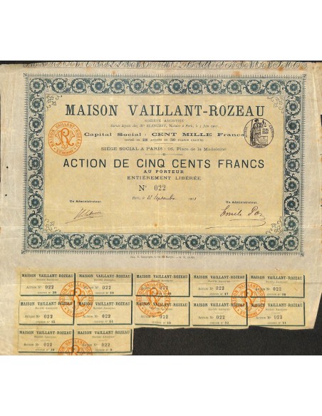 1901 - MAISON VAILLANT-ROZEAU