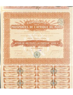 1920 - PHOSPHATES DE L'AFRIQUE DU NORD COMP. DES