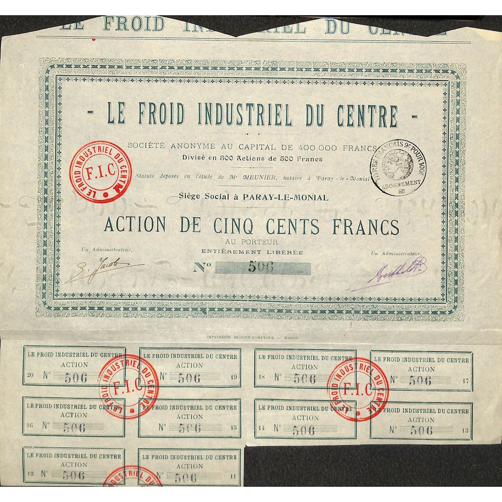 LE FROID INDUSTRIEL DU CENTRE