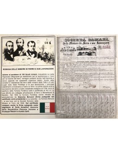 1849 - ROMANA DELLE MINIERE DI FERRO E SUE LAVORAZIONI...