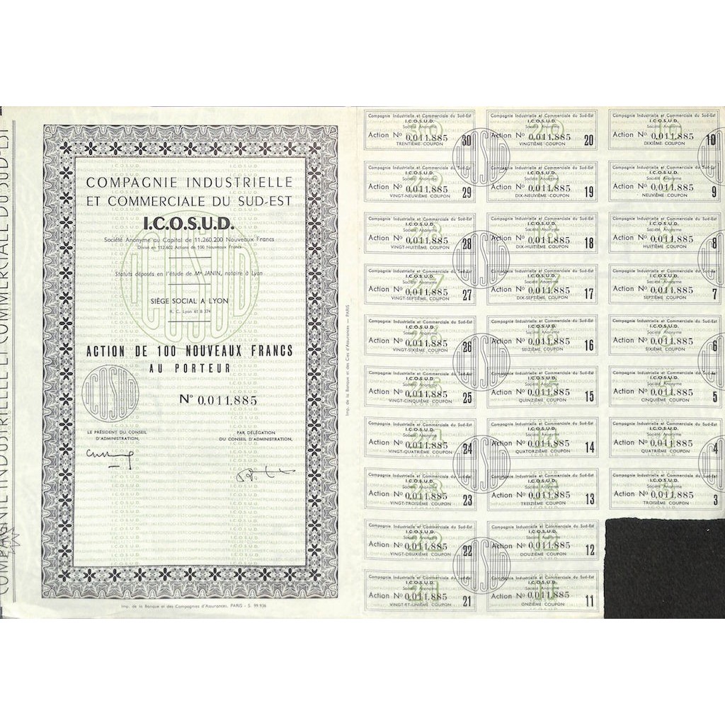 I.C.O.S.U.D. COMPAGNIE INDUSTRIELLE ET...