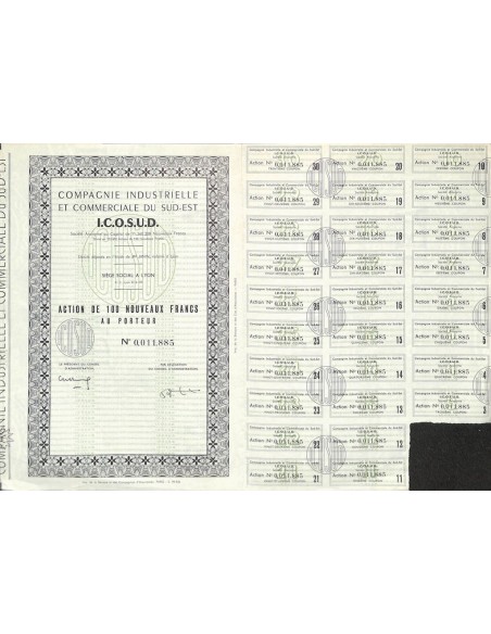 I.C.O.S.U.D. COMPAGNIE INDUSTRIELLE ET COMMERCIALE DU SUD-EST