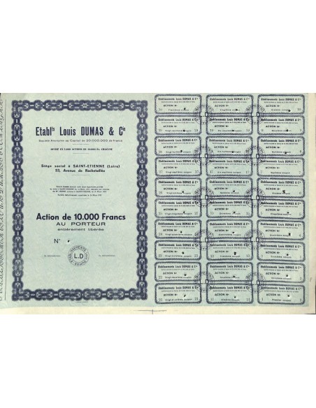 1953 - LOUIS DUMAS ET C.IE ETABLISSEMENTS