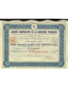 1924 - COOPERATIVE DE LA BOUCHERIE FRANCAISE SOC.