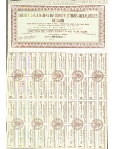 1920 - ATELIERS DE CONSTRUCTIONS METALLIQUES DE LAON SOC.