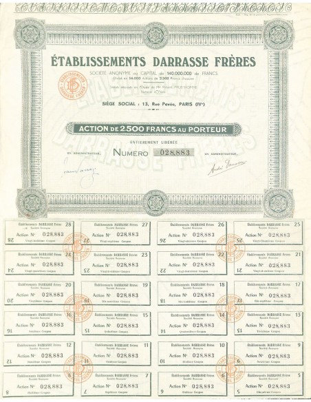 DARRASSE FRERES ETABLISSEMENTS