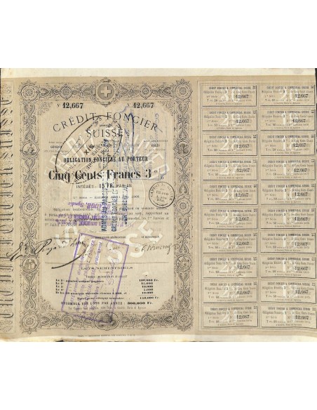 1868 - CREDIT FONCIER SUISSE