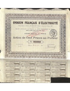 1918 - OMNIUM FRANCAIS D'ELECTRICITÉ