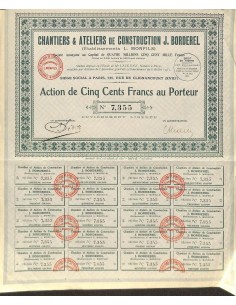 1931 - CHANTIERS ET ATELIERS DE CONSTRUCTION J. BORDEREL
