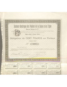 1907 - SECTEUR ELECTRIQUE DES VALLÉES DE LA SEINE ET DE...