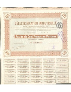 1928 - L'ELECTRIFICATION INDUSTRIELLE