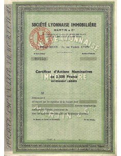 LYONNAISE IMMOBILIERE MARTIN ET C.IE SOC.