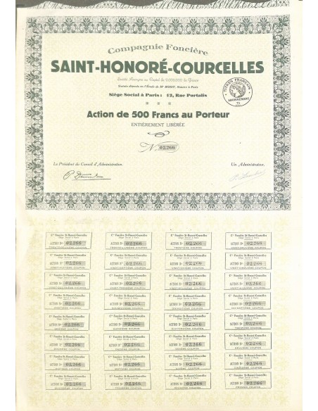 SAINT-HONORÉ-COURCELLES COMPAGNIE FONCIERE