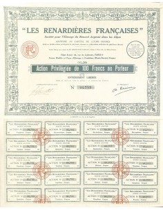 1927 - LES RENARDIERES FRANCAISES