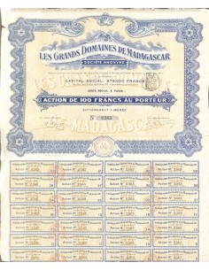 1911 - LES GRANDS DOMAINES DE MADAGASCAR
