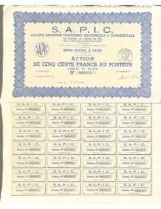 1941 - S.A.P.I.C. SOC. ANON. PARISIENNE INDUSTRIELLE ET...