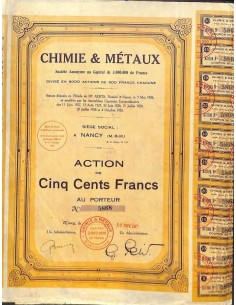 1928 - CHIMIE ET METAUX