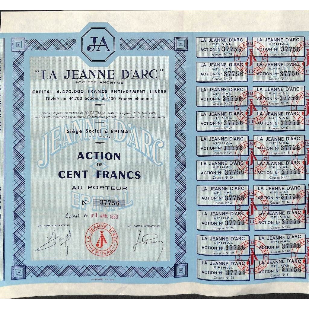 1963 - LA JEANNE D'ARC