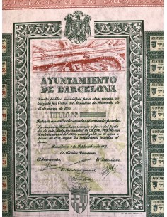 1975 - AYUNTAMIENTO DE BARCELONA - 1 OBBLIGAZIONE 2