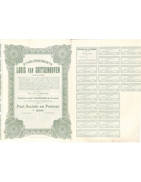 1928 - LOUIS VAN GOITSENHOVEN ETABLISSEMENTS