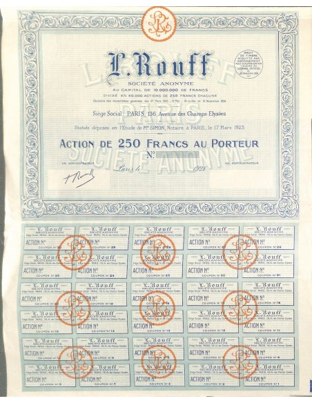 1928 - L. ROUFF SOC. ANON.