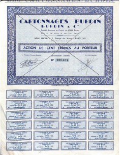 1964 - CARTONNAGES BURDIN