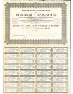 1922 - FONDERIES ET ATELIERS DE NORD-PARIS