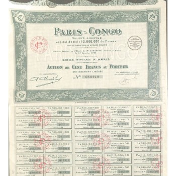 1928 - PARIS-CONGO