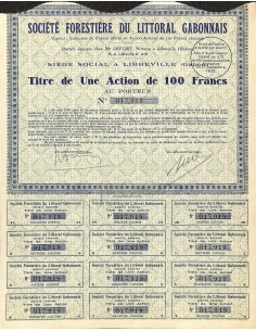 1932 - FORESTIERE DU LITTORAL GABONNAIS SOC.
