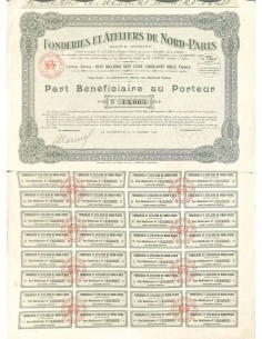 1925 - FONDERIES ET ATELIERS DE NORD-PARIS