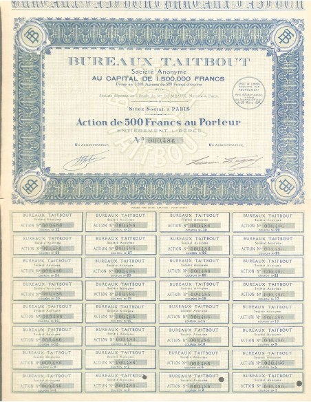 1924 - BUREAUX TAITBOUT