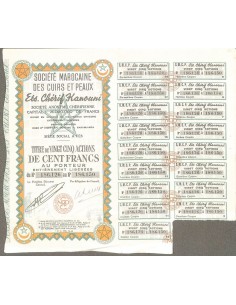 1947 - ETS. CHERIF KANOUNI SOC. MAROCAINE DES CUIRS ET PEAUX