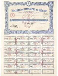 1930 - DOMAINE DE KÉBAO SOC. DU