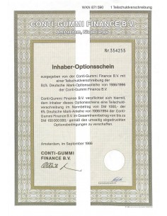 1986 - CONTI-GUMMI FINANCE B.V.