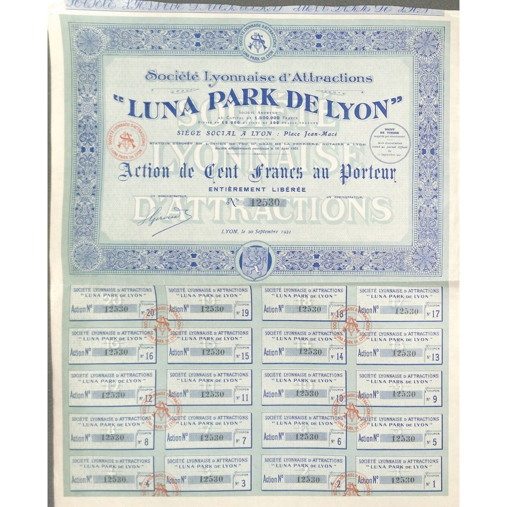 1921 - LUNA PARK DE LYON