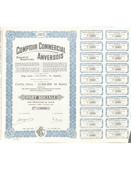 1947 - COMPTOIR COMMERCIAL ANVERSOIS